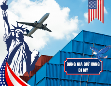 BẢNG GIÁ GỬI HÀNG ĐI MỸ  - 168 EXPRESS