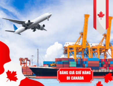 BẢNG GIÁ GỬI HÀNG CANADA