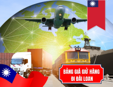 BẢNG GIÁ CƯỚC GỬI HÀNG ĐI ĐÀI LOAN